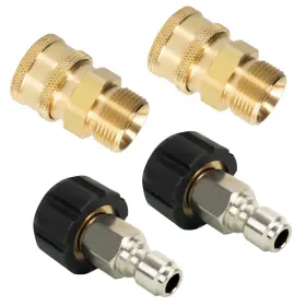 Liulo Tool 799174142165 4 Pack Pressure Washer Quick Connect Kit Disconnect Metric M22 14mm