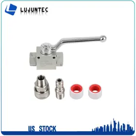 Ps18034ma222et Ljt Steel High Pressure Washer Ball Valve Kit For Power Hose 3/8 Inch Npt 7250psi