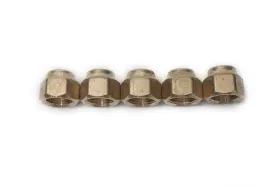 Ltwfitting 786471306321 Brass 3/8 Inch Od Flare Short Forged Nutbrass Tube Fittingpack Of 5