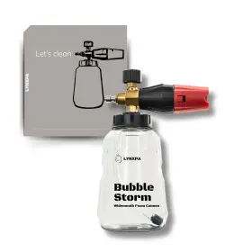Lynxpa 749565650441 Bubble Storm Premium Foam Cannon For Pressure Washer Wide Mouth Adjustable