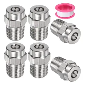 Mma250211ty000135jp M Meterxity 6 Pack Surface Clean Tips - 25 Degree 1/4 Inch Npt 1.07mm Silver