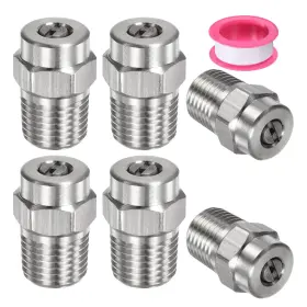 Mma250211ty000170jp M Meterxity 6 Pack Surface Clean Tips - 25 Degree 1/4 Inch Npt Male Pressure Washer Nozzles C