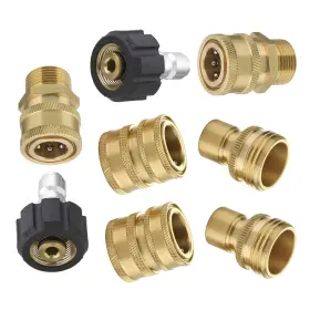 M Mingle 002130278924 Ultimate Pressure Washer Adapter Set Quick Disconnect Kit M22 Swivel To 3/8