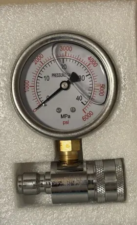 M Mingle 313090911980 Pressure Washer Gauge Kit 3/8 Inch Quick Connect 6000 Psi Open Box C6