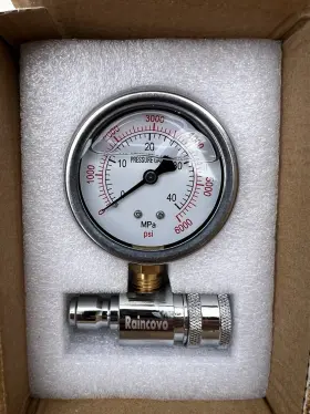 M Mingle 445045659654 Pressure Washer Guage - 6000 Psi 3/8 Inch Quick Connect