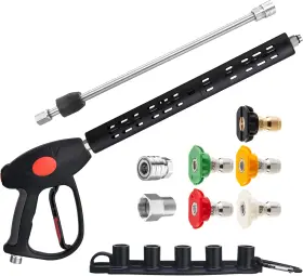 M Mingle 705353103391 Replacement Pressure Washer Gun With Extension Wand M22 15mm Or 14