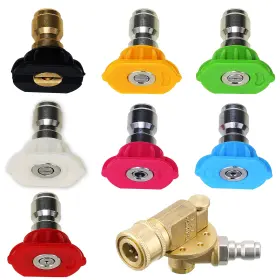 M Mingle 982751809016 Pressure Washer Accessories Kit 7 Power Nozzle Tips Quick Connecting