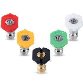 Maacflow 659465079993 High Pressure Washer Nozzle Tips 1/4 Inch Quick Connect Multiple Orifice Degrees