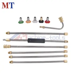Mt2472302 Machine-tools High Pressure 4000psi Washer Extension Wand Set 5 Cleaner Nozzle And Hose Kit
