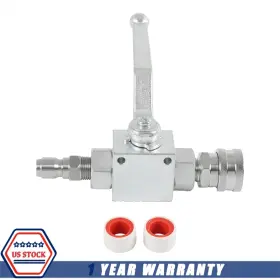 Makemotorgreat 298655232666 3/8 Inch Ball Valve 4500 Psi Fitting Female Out New For Pressure Washers Max