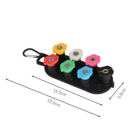 Malkit 313092013019 Multi Functional High Pressure Washer Tips Set With Nozzle Holder 5/7 Tip