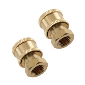 1jdqr6 Maxpeedingrods 1/4 Inch Quick Connect To Female Npt Brass Adapter For Pressure Washer Hose 2pc
