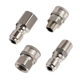Maxpeedingrods 2lu0np Quick Connect Adapter Kit 3/8 Inch Npt Male Female Pressure Washer Stainless Steel