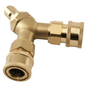3kr9go Maxpeedingrods 3/8ftft Quick Connect Y-adapter Pressure Washer Tee Brass 2-gun Branch