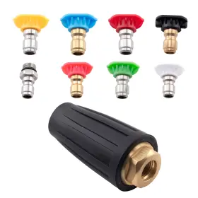 Maxpeedingrods 4wnkya 1/4 Quick Connect Pressure Washer Turbo Nozzle Spray Nozzles 4000psi 8 Tips Set