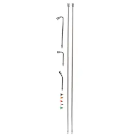 5rowfm Maxpeedingrods 120 Inch Pressure Washer Extension Rod Stainless Steel Gutter Cleaning Tool Kit