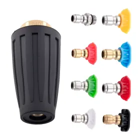 6oqrxa Maxpeedingrods 4000psi Pressure Washer Turbo Head Nozzle Spray Nozzles For 1/4 Qc Multi Angle
