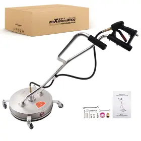 701dky Maxpeedingrods 22 Inch Pressure Washer Surface Cleaner 4200 Psi Stainless 4 Wheels Dual Handles