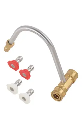 71d89m Maxpeedingrods Gutter Cleaner Attachment For Pressure Washer 4000psi 1/4ftft Quick Connect