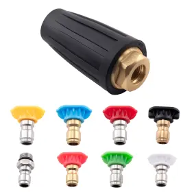 7eah15 Maxpeedingrods 4000psi Pressure Washer Turbo Rotating Nozzle Spray Tip 1/4 Qc Multi Angle