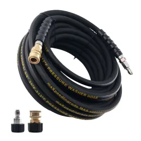 7ooqzu Maxpeedingrods 50ft 3/8 Inch Pressure Washer Hose 4200psi With M22-14mm To Quick Connect Adapter