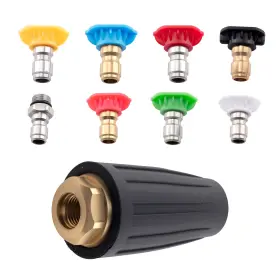 7osb02 Maxpeedingrods 4000psi High Pressure Washer Turbo Rotating Nozzle Spray Tip 1/4 Inch Qc Multi Angle
