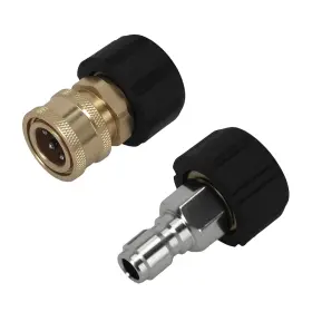 Maxpeedingrods 7wehna M22-14mm Female 3/8in Quick Connect Brass Adapter For Pressure Washer 5000psi