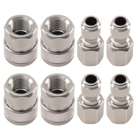 8bnauv Maxpeedingrods 3/8 Inch Quick Pressure Washe Adapter For Water Pump Telescoping Wand Garden Hose