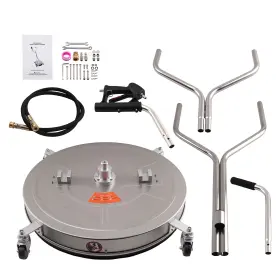 B6ohc5 Maxpeedingrods 30 Inch Pressure Washer Surface Cleaner 6000 Psi Stainless Steel 4 Wheel 3/8