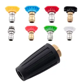 C8272t Maxpeedingrods 4000psi Pressure Washer Turbo Head Nozzle Spray Nozzles For 1/4 Qc Multi Angle
