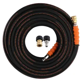 Cl6skh Maxpeedingrods 150 Feet Pressure Washer Hose 3/8 Inch 4800psi Steel Wire Braid M22-14mm Adapte