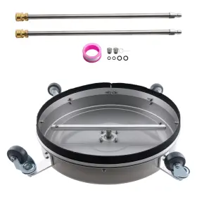 Da9js7 Maxpeedingrods 20 Inch Surface Cleaner Pressure Washer 4200psi 2 Extension Wands Rubber Wheels