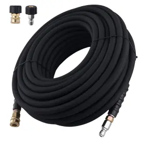 Ddx9hm Maxpeedingrods 100ft 3/8 Inch Pressure Washer Extension Hose 4200psi Steel Wire Braided With Coupler