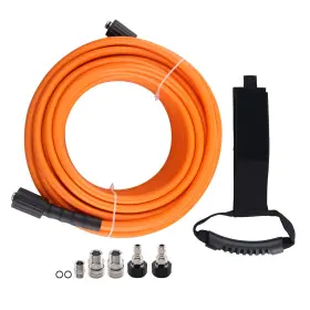 Maxpeedingrods Gwuxl1 5800 Psi Pressure Washer Hose 100 Ft With M22-14mm To 3/8 Inch Quick Connect Coupler