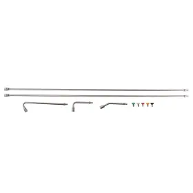 Hwor6g Maxpeedingrods 120 Inch Pressure Washer Extension Wand With 30 90 Curved Rod 5 Tips