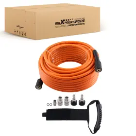 Hzb6au Maxpeedingrods 5800 Psi Pressure Washer Hose Super Flexible 1/4 Inch M22-14mm Fittings