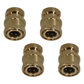 J6x1np Maxpeedingrods Brass Pressure Washer Coupler Adapter Fitting 1/4 Inch Quick Connect To Female Npt