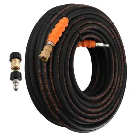 Maxpeedingrods J854gd 4800psi 150ft Quick Connect Pressure Washer Hose M22-14mm 3/8 Inch Adapter