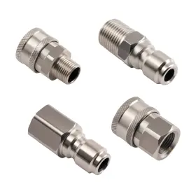 Maxpeedingrods Jj0gya Quick Connect 3/8 Inch Npt Pressure Washer Adapter Stainless Steel Fitting 4piece