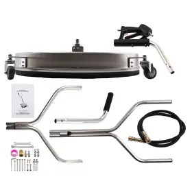 L39qgv Maxpeedingrods 30 Inch Pressure Washer Surface Cleaner 6000 Psi 4-wheel Stainless Steel 3/8