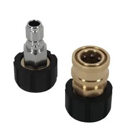 Maxpeedingrods Leb4ea Quick Connect Adapter Coupler M22-14mm 3/8 Inch For Pressure Washer Gun 5000psi