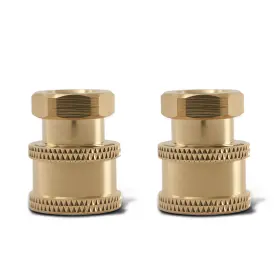 Njzc5y Maxpeedingrods 2 Pack 1/4 Inch Pressure Washer Adapter Qc Socket To Female Npt Brass 5000psi