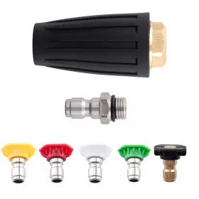 Ojgmk9 Maxpeedingrods 4000 Psi High Pressure Washer Turbo Nozzle And 5 Angle Spray Tip Nozzles 1/4 Inch Ojgmk9 Maxpeedingrods 4000 Psi High Pressure Washer Turbo Nozzle And 5 Angle Spray Tip Nozzles 1/4 Inch