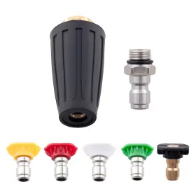 P4k1c6 Maxpeedingrods 4000 Psi High Pressure Washer Nozzle Kit Turbo 5 Color Spray Tips 1/4 Inch