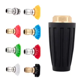 Q32es6 Maxpeedingrods 4000psi Pressure Washer Turbo Head Nozzle Spray Nozzles For 1/4 Qc Multi Angle
