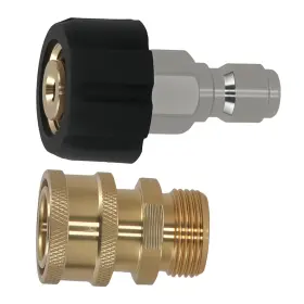 Qa2uve Maxpeedingrods High Pressure Washer Brass Adapter M22 To 3/8 Inch Quick Connector 5000psi