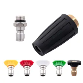 Qw13ut Maxpeedingrods 4000 Psi Pressure Washer Turbo Rotating Nozzle 5 Degree Spray Tip Nozzles 1/4 Inch Qw13ut Maxpeedingrods 4000 Psi Pressure Washer Turbo Rotating Nozzle 5 Degree Spray Tip Nozzles 1/4 Inch
