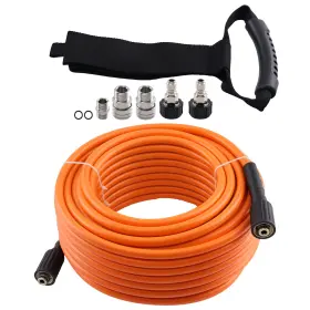 Sjkr57 Maxpeedingrods 100ft Pressure Washer Hose 5800psi M22-14mm To 3/8 Inch Coupler Kink Reistant Sjkr57 Maxpeedingrods 100ft Pressure Washer Hose 5800psi M22-14mm To 3/8 Inch Coupler Kink Reistant