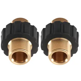 T5wopc Maxpeedingrods Heavy Duty M22 14mm Male Brass Pressure Washer Adapter Coupling 2pack