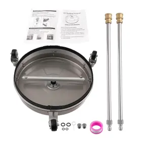 T8oi96 Maxpeedingrods 15in 4200psi Pressure Washer Surface Cleaner Stainless Steel With Extension Rod